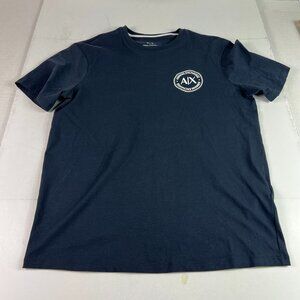 Armani Exchange Shirt Men's Medium Black Faded Small Chest Logo Short Sleeve Tee